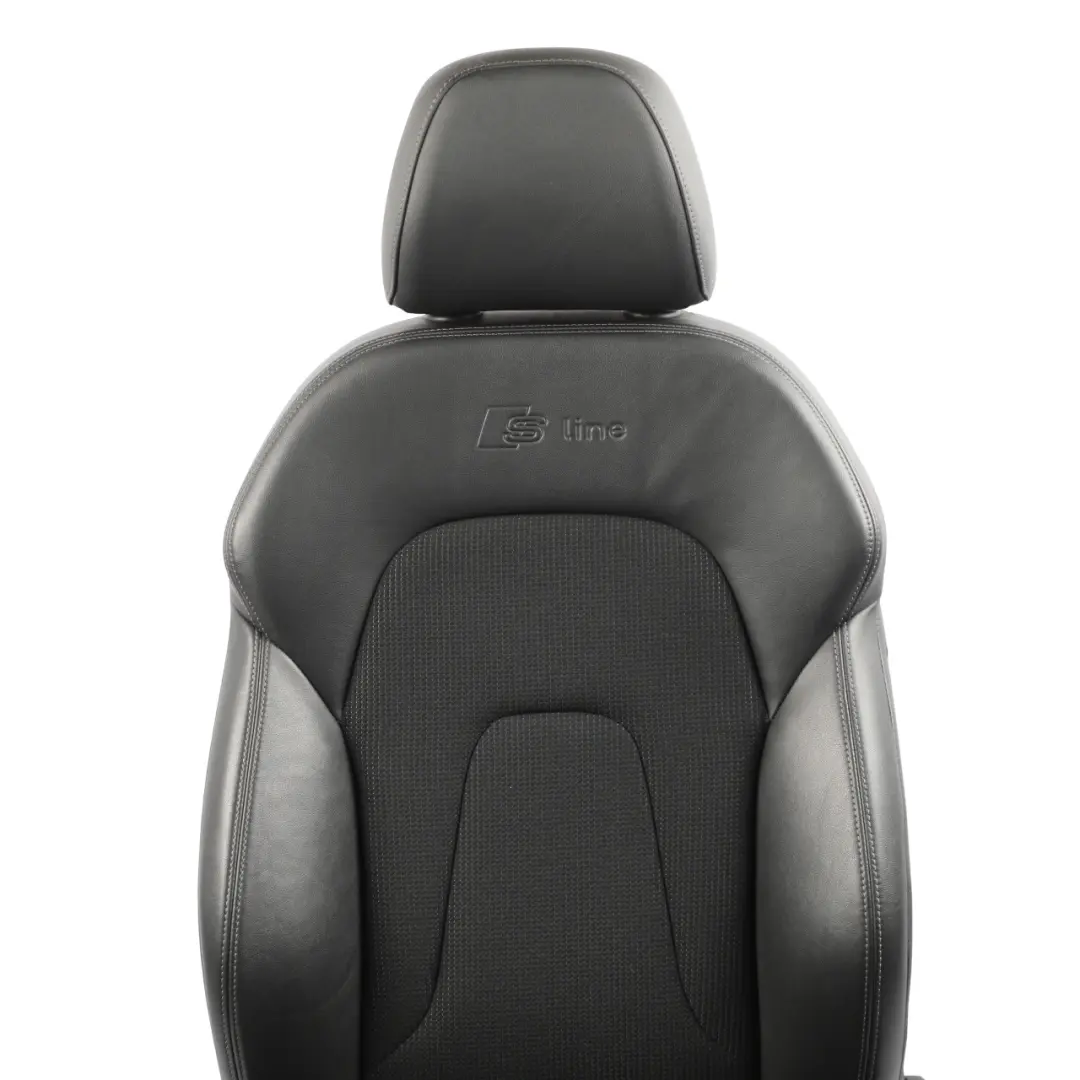 Audi A4 B8 8K Sport Vordersitz S-Line Halbleder Schwarz Grau Links - SKU 8K0881805BG - Teilenummer 8K0881805BG