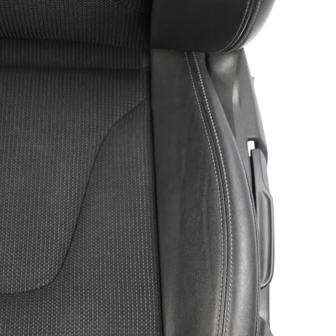 Audi A4 B8 8K Sport Front Seat S-Line Half Leather Black Grey Left N/S - SKU 8K0881805BG - Part number 8K0881805BG