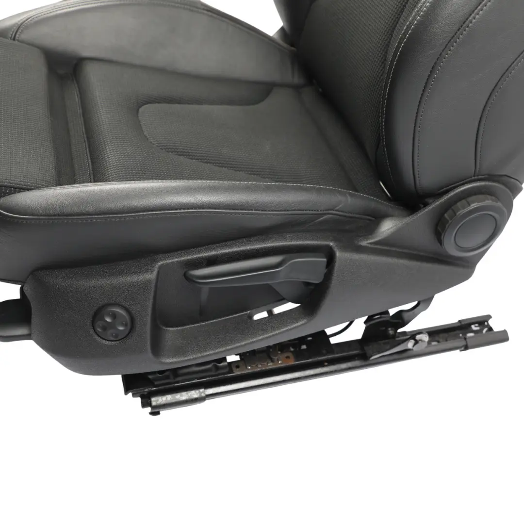 Audi A4 B8 8K Sport Sedile Anteriore S-Line Mezza Pelle Nero Grigio Sinistro - SKU 8K0881805BG - Numero di parte 8K0881805BG