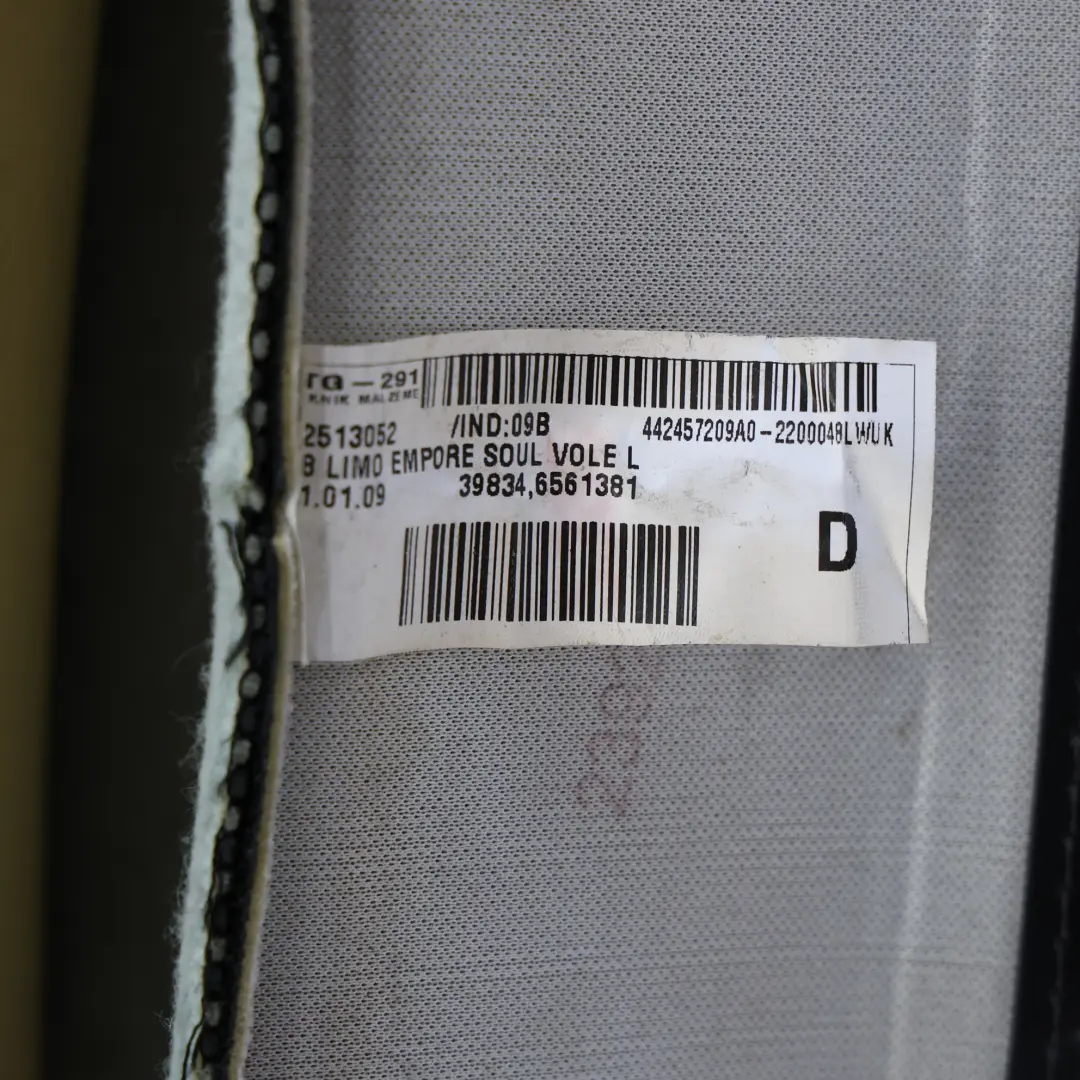 Audi A4 B8 Siège Avant Sport Dossier Gauche Intérieur Tissu Tissu Soul Noir - SKU 8K0881805F - Numéro de pièce 8K0881805F