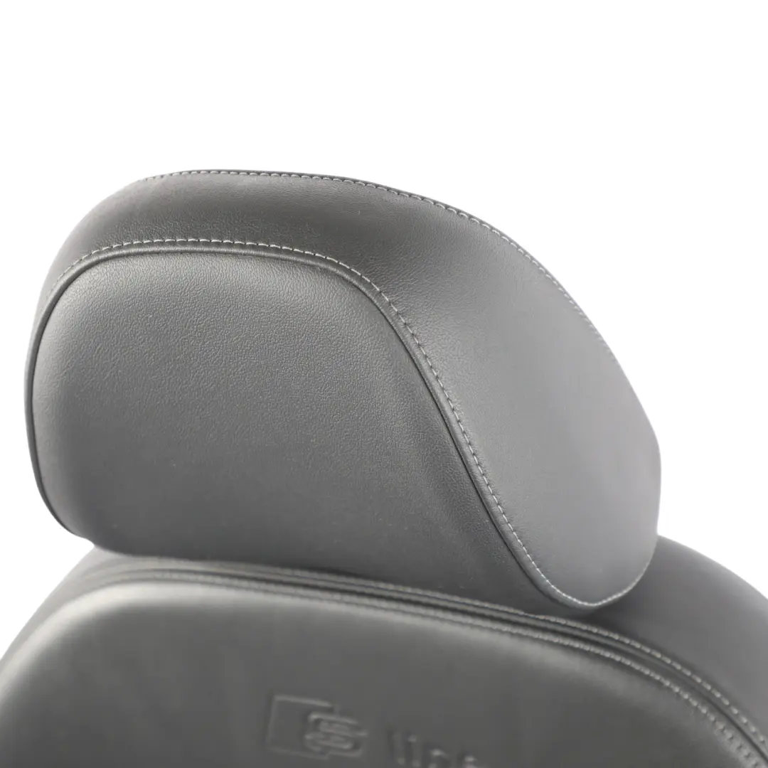 Audi A4 B8 8K Sport Front Seat S-Line Half Leather Black Grey Right O/S - SKU 8K0881806BG - Part number 8K0881806BG
