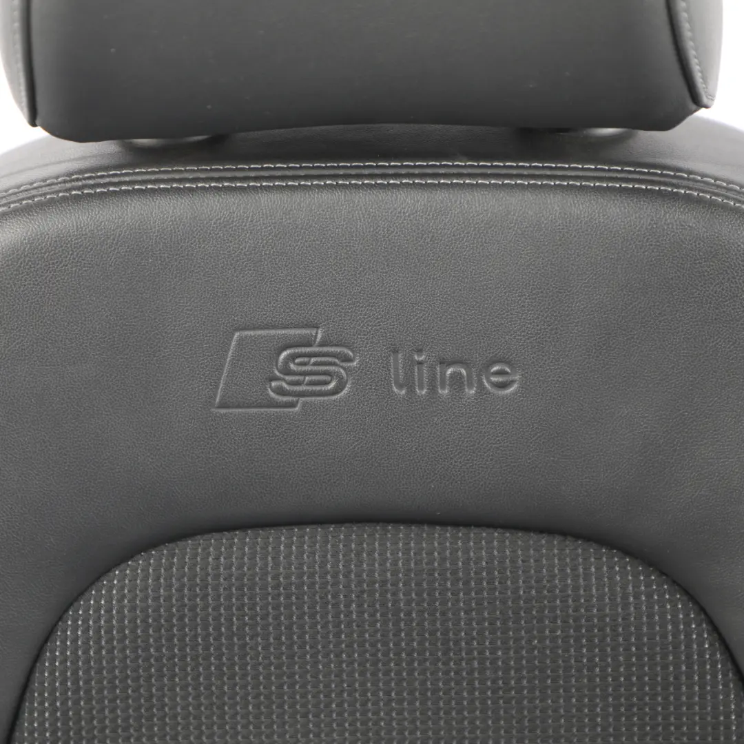 Audi A4 B8 8K Sport Asiento Delantero S-Line Medio Cuero Negro Gris Derecho - SKU 8K0881806BG - Número de pieza 8K0881806BG