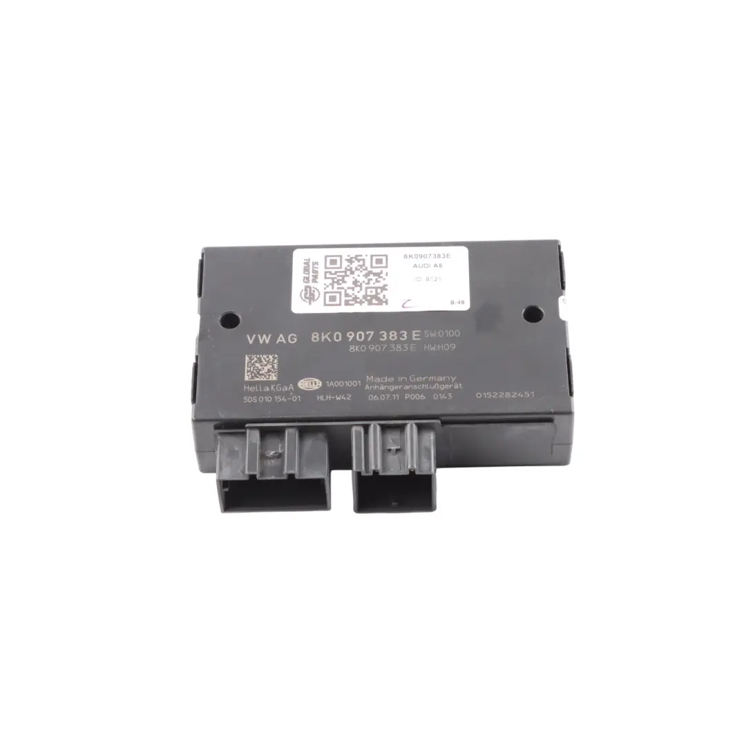 Audi A5 8T Towbar Trailer Hitch Control Module Unit ECU HELLA 8K0907383B - SKU 8K0907383E - Part number 8K0907383E
