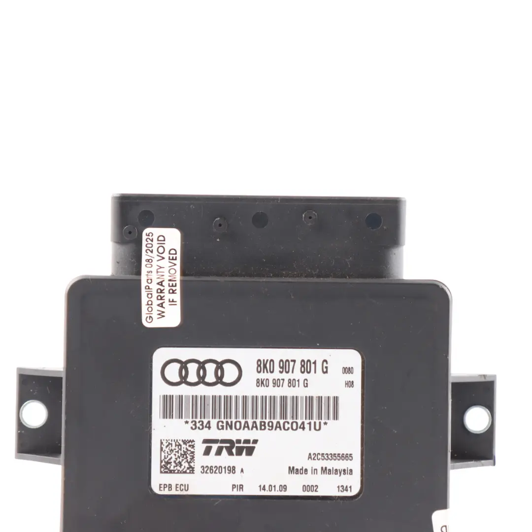Audi A4 B8 A5 8T Parking Module Electric Brake Control Unit - SKU 8K0907801G - Part number 8K0907801G