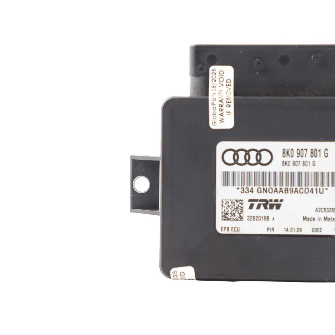 Parking Module Electric Brake Control Unit to Audi A4 B8 A5 8T with Part number 8K0907801G Audi A4 B8 A5 8T Parking Module Electric Brake Control Unit - SKU 8K0907801G - Part number 8K0907801G