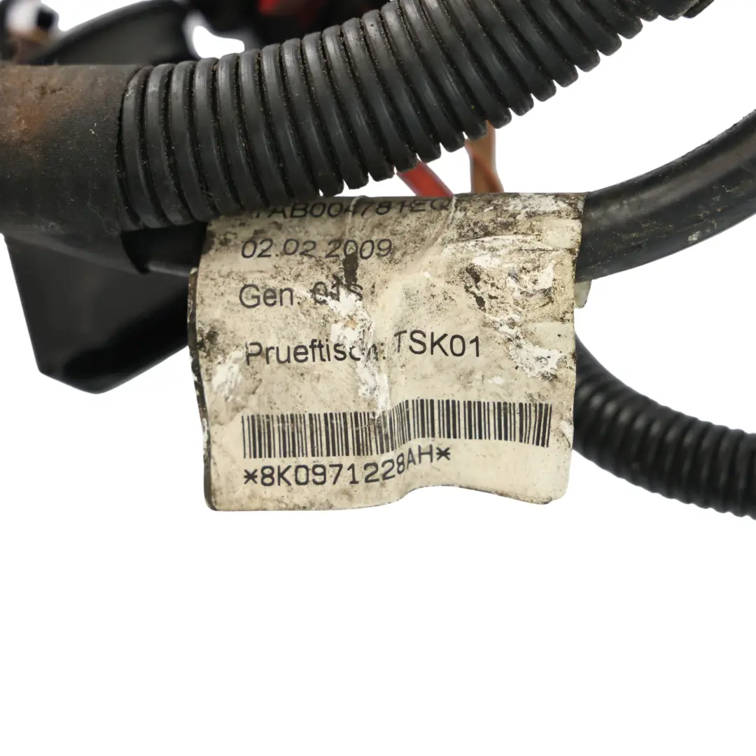 Audi A5 8T 2.0 TFSI Câblage Câble Borne Positive Batterie - SKU 8K0971228AH - Numéro de pièce 8K0971228AH