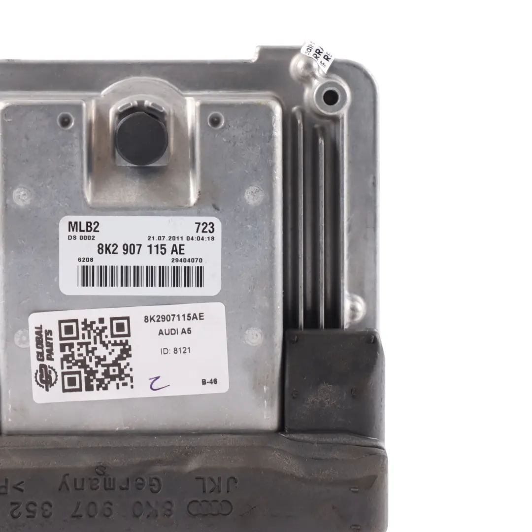 Audi A4 B8 A5 8T 2.0TFSI CDNB Quattro 180HP Engine Unit ECU Manual - SKU 8K2907115AE - Part number 8K2907115AE
