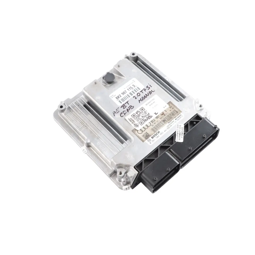 Audi A4 B8 8K A5 8T 2.0 TFSI CDNB 180HP Engine Control ECU Manual - SKU 8K2907115S - Part number 8K2907115S