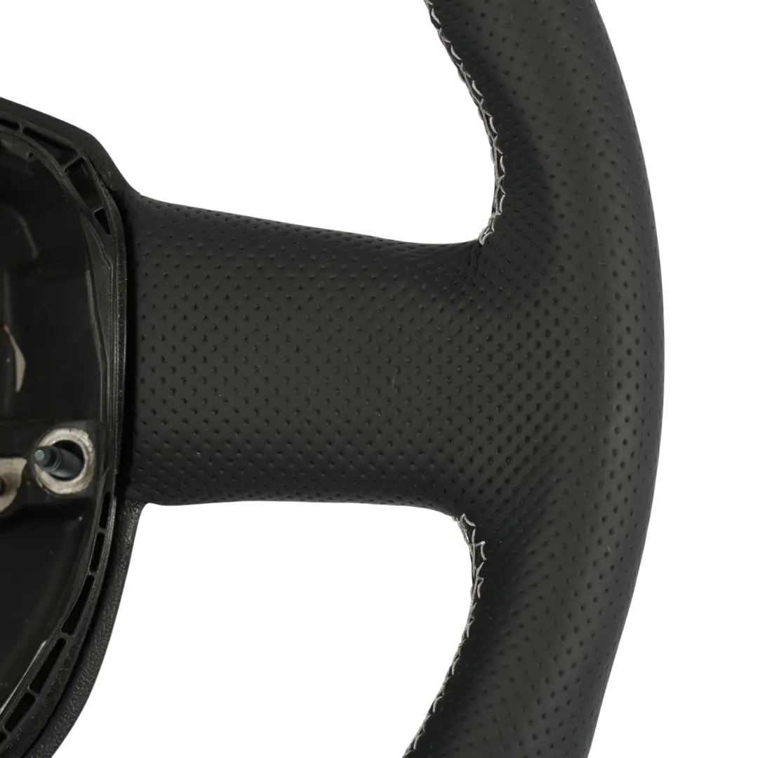 Audi A3 S3 8P Steering Wheel NEW Black Leather White Threads - SKU 8P0419091AN-1 - Part number 8P0419091AN