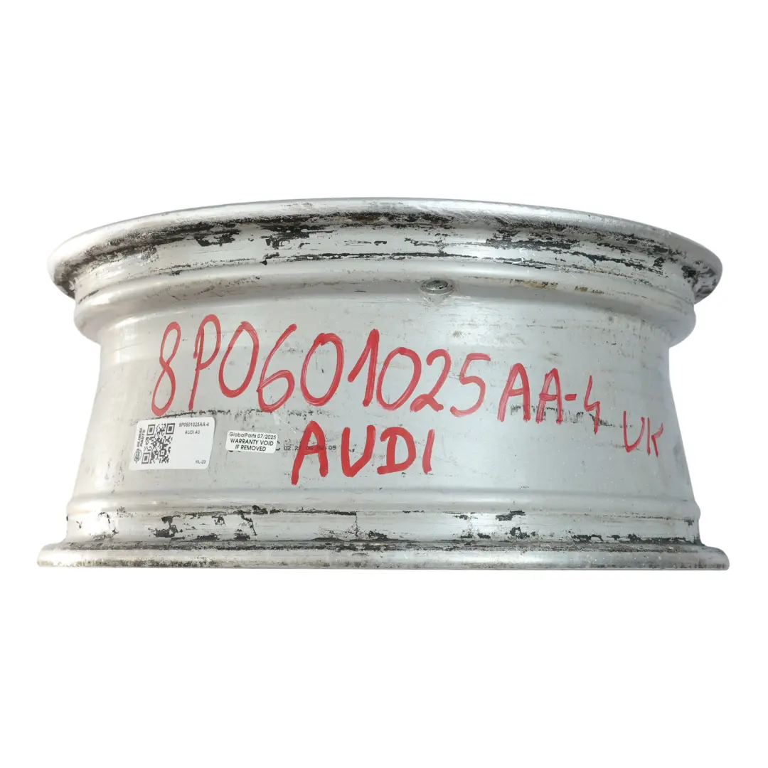 Audi A3 8P Silver Wheel Alloy Rim 16" 6,5J ET:50 9-Spoke - SKU 8P0601025AA-4 - Part number 8P0601025AA