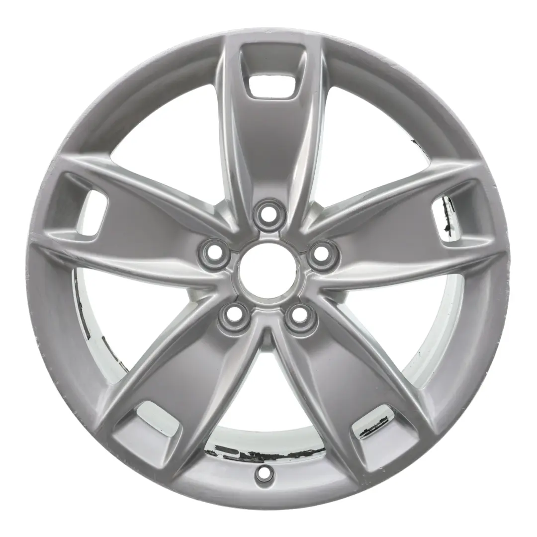 Jante argentée en alliage 17" 7,5J ET:56 Star Spoke pour Audi A3 8P à propos du numéro de pièce 8P0601025BL Audi A3 8P Jante argentée en alliage 17" 7,5J ET:56 Star Spoke - SKU 8P0601025BL-1 - Numéro de pièce 8P0601025BL