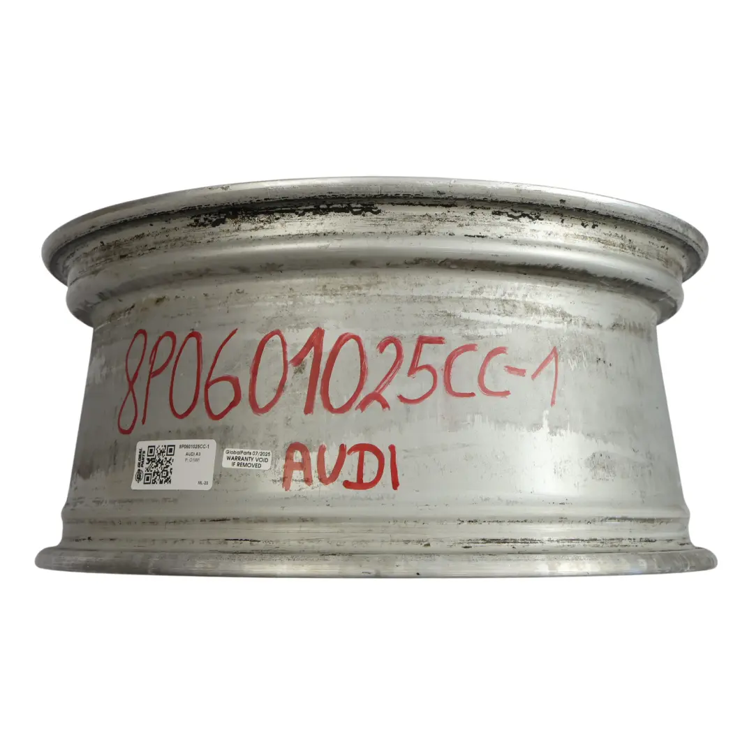 Audi A3 8P Silver Wheel Alloy Rim 17" 7,5J ET:56 Star Double Spoke - SKU 8P0601025CC-1 - Part number 8P0601025CC