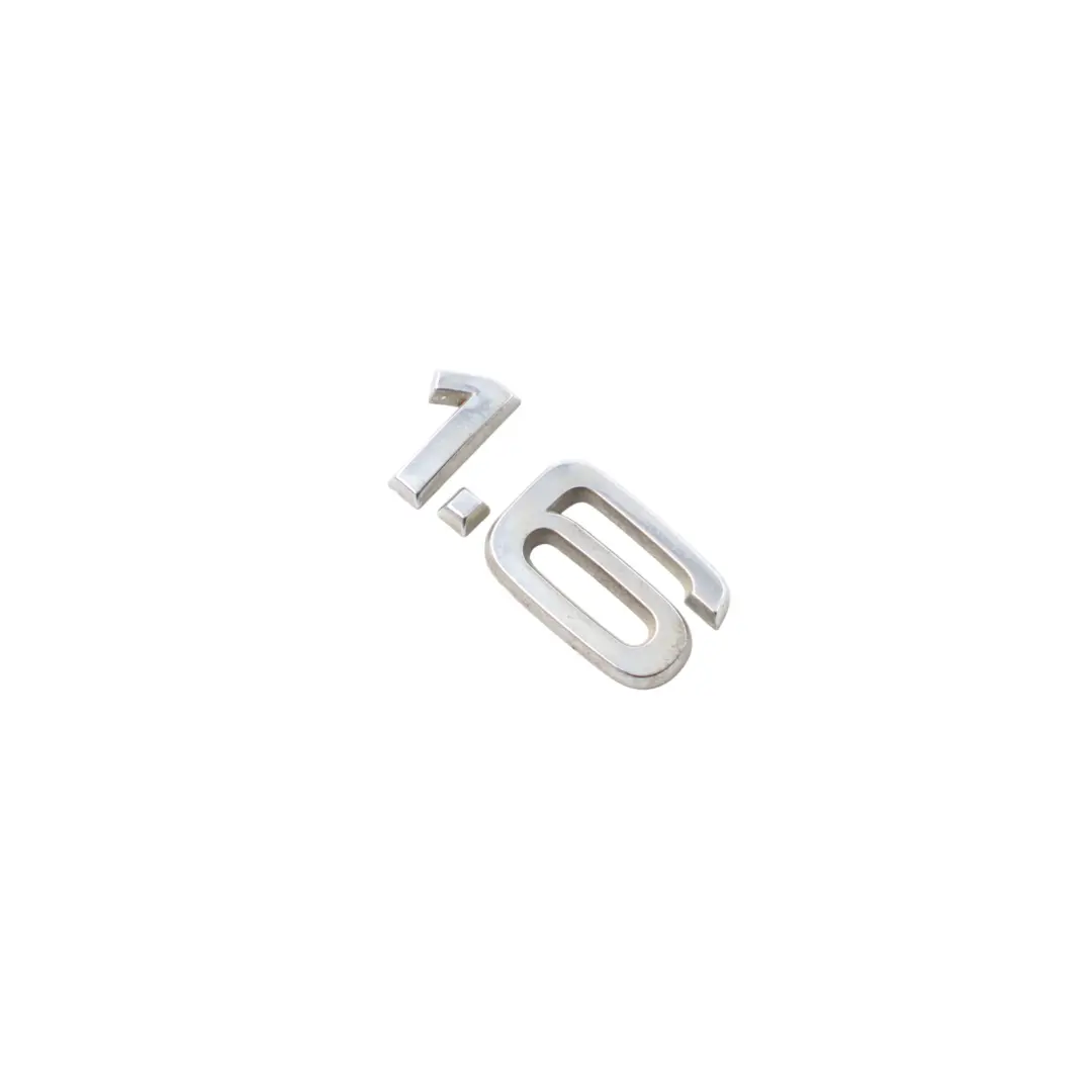 Boot Tailgate Badge Emblem Lettering Chrome to Audi A3 8P 1.6 Rear with Part number 8P0853743 Audi A3 8P 1.6 Rear Boot Tailgate Badge Emblem Lettering Chrome - SKU 8P0853743 - Part number 8P0853743
