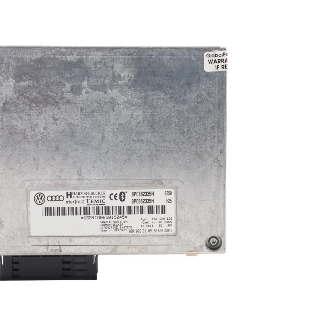 Bluetooth Interface Phone Conectivity Control Module to Audi A4 B7 with Part number 8P0862335H Audi A4 B7 Bluetooth Interface Phone Conectivity Control Module - SKU 8P0862335H-1 - Part number 8P0862335H