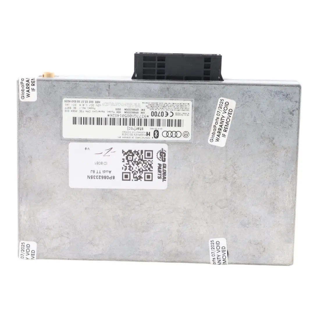 Audi A3 8P TT 8J Interface Bluetooth Control Module Harman Becker ECU 8P0862335N