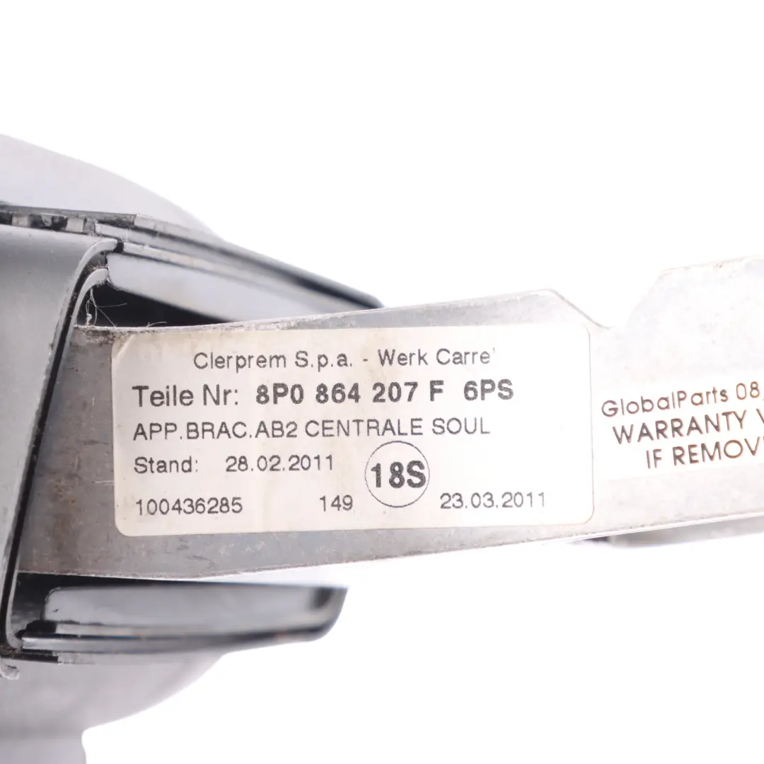 Audi A3 8P Podłokietnik Środkowy Ze Schowkiem Przód Przedni - SKU 8P0864207F-1 - Numer Części 8P0864207F