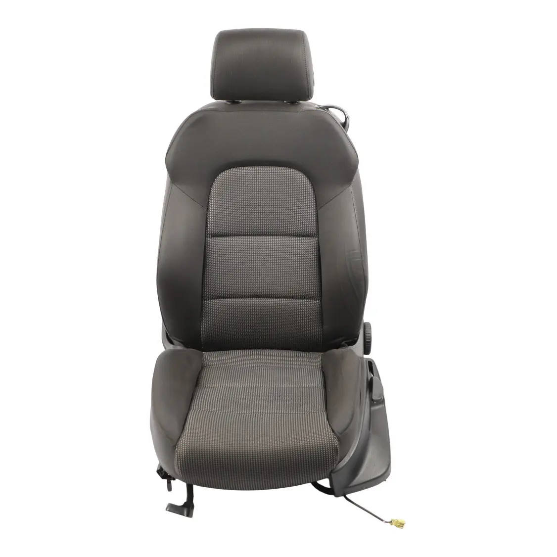 Audi A3 8P 3D Front Seat Interior Seat Cloth Fabric Black Silver Left N/S