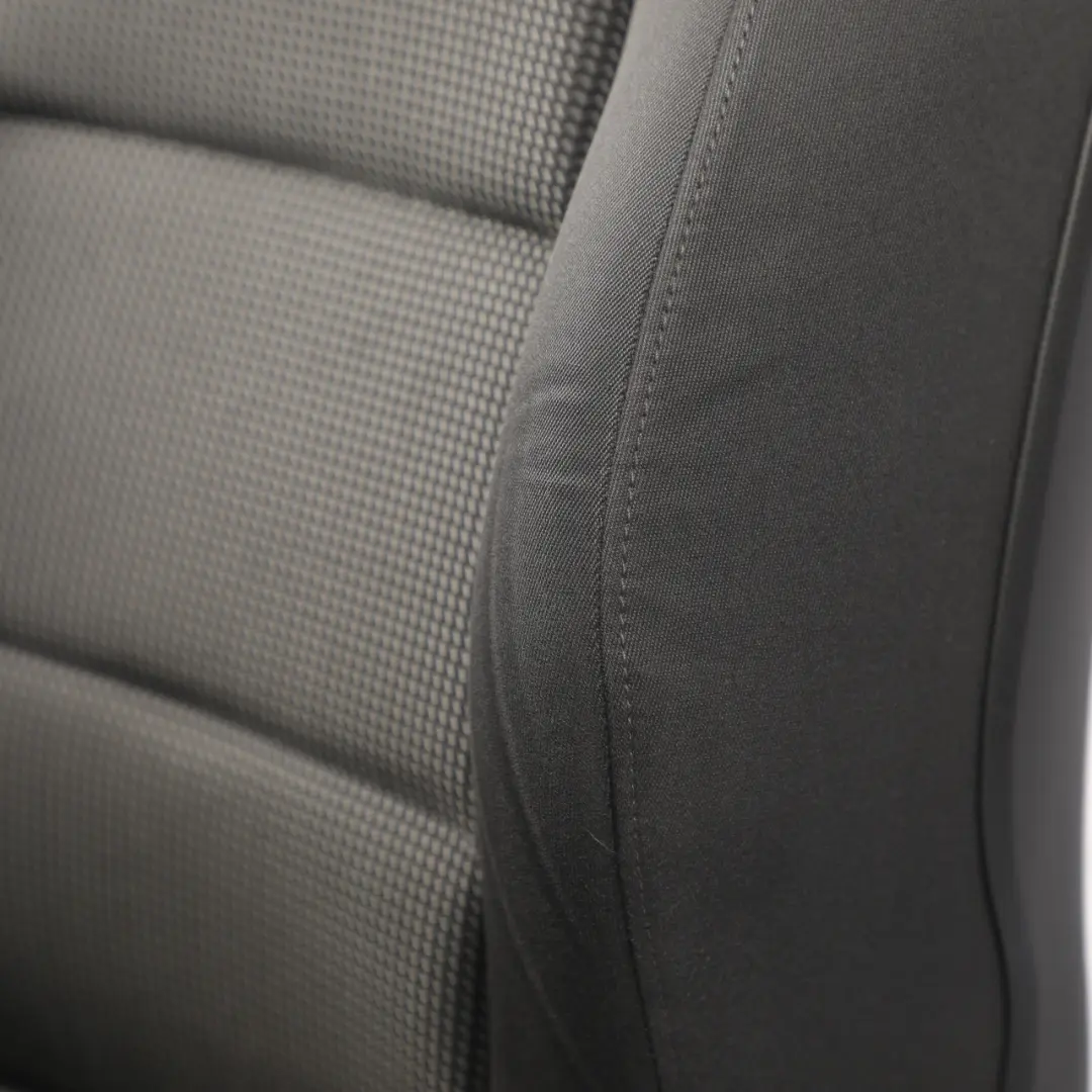 Audi A3 8P 3D Front Seat Interior Seat Cloth Fabric Black Silver Left N/S - SKU 8P0881805CK - Part number 8P0881805CK