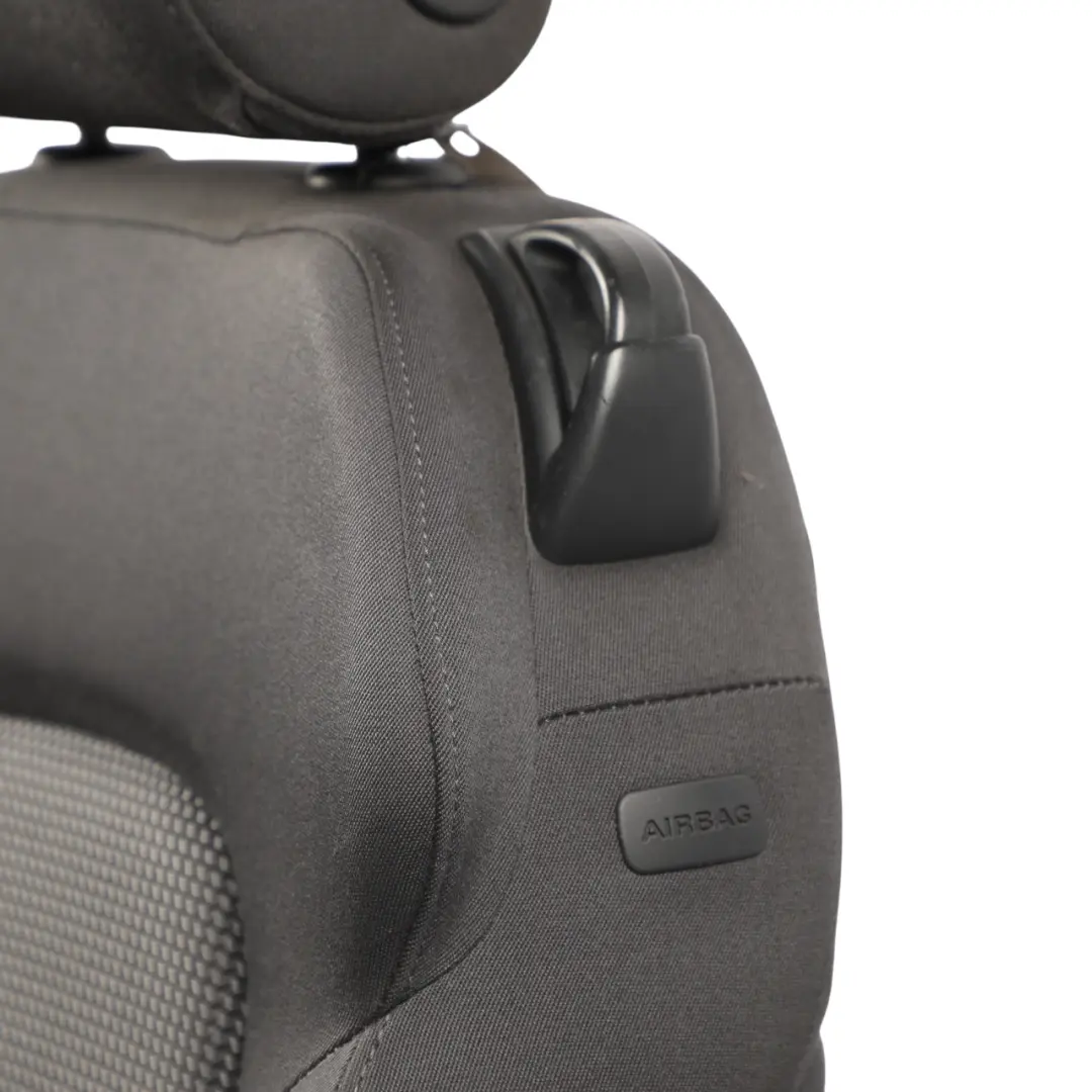 Audi A3 8P 3D Front Seat Interior Seat Cloth Fabric Black Silver Left N/S - SKU 8P0881805CK - Part number 8P0881805CK