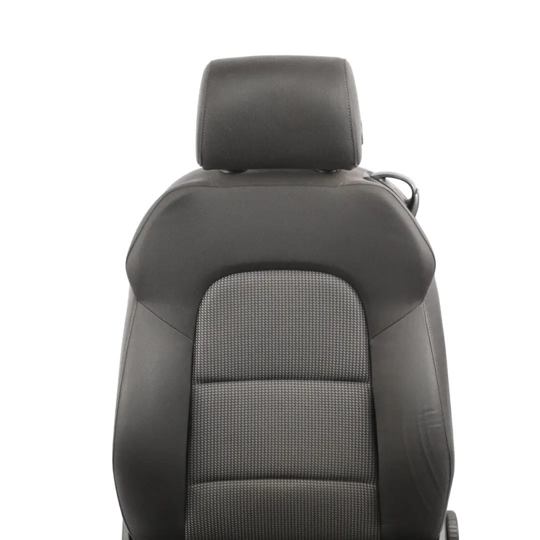 Audi A3 8P 3D Seat Front Left N/S Interior Cloth Fabric Black Silver - SKU 8P0881805CK - Part number 8P0881805CK