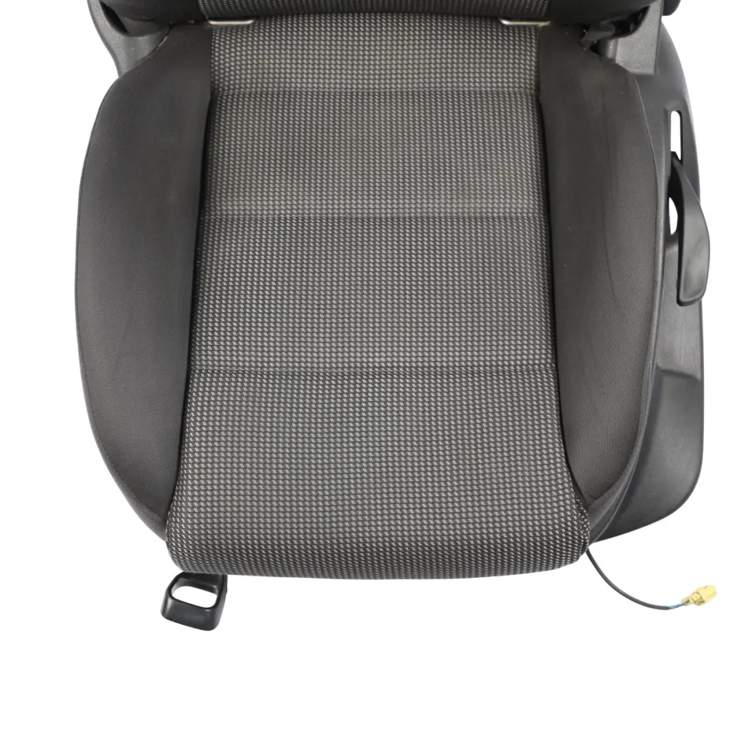 Audi A3 8P 3D Seat Front Left N/S Interior Cloth Fabric Black Silver - SKU 8P0881805CK - Part number 8P0881805CK
