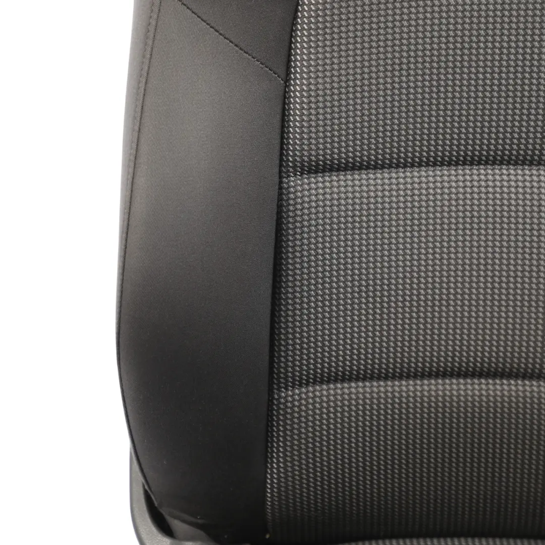 Audi A3 8P 3D Seat Front Left N/S Interior Cloth Fabric Black Silver - SKU 8P0881805CK - Part number 8P0881805CK