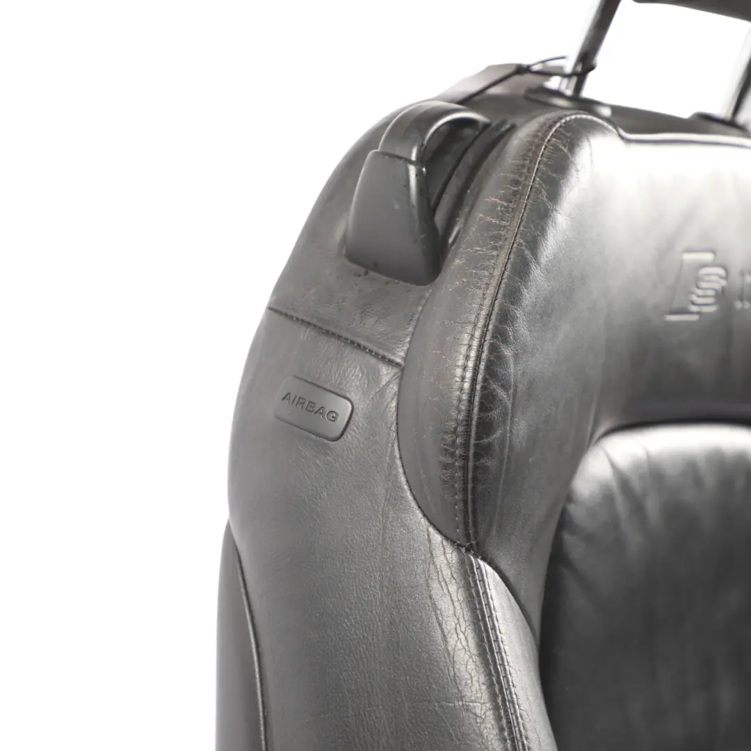 Front Seat Leather Soul Black Vienna Right O/S to Audi A3 8P Cabrio S-Line with Part number 8P7881806M Audi A3 8P Cabrio S-Line Front Seat Leather Soul Black Vienna Right O/S - SKU 8P7881806M - Part number 8P7881806M