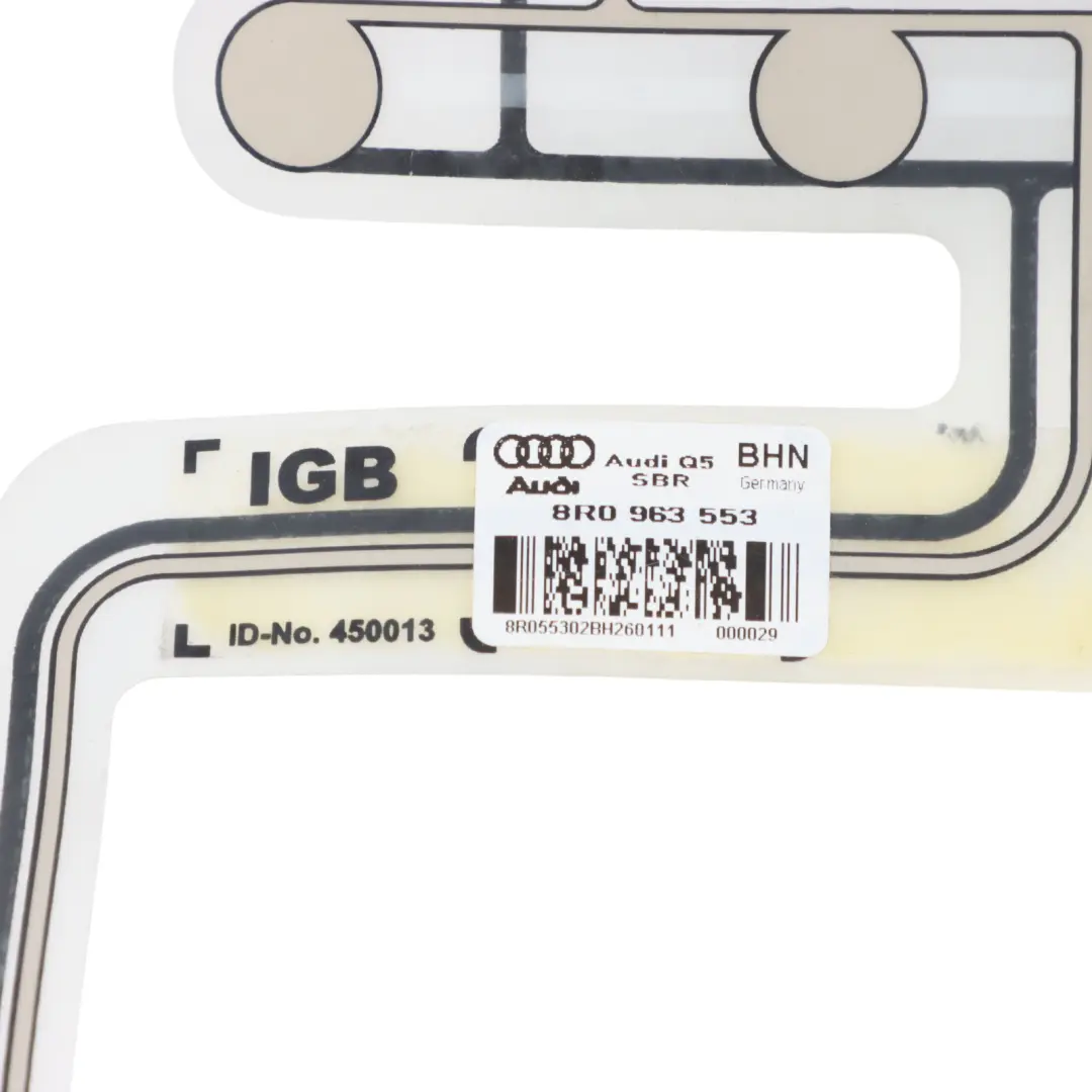 Czujnik Zajętości Fotela Mata Przedni Lewy do Audi Q5 8R o numerze 8R0963553 Audi Q5 8R Czujnik Zajętości Fotela Mata Przedni Lewy - SKU 8R0963553 - Numer Części 8R0963553