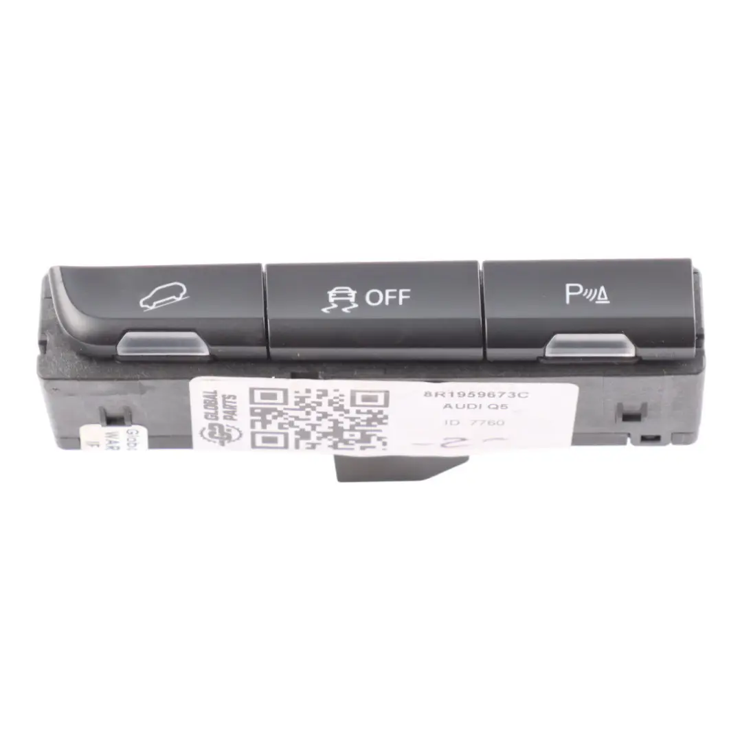 PDC Traction On Off Control Panel Block Unit to Audi Q5 8R Park Assist with Part number 8R1959673C Audi Q5 8R Park Assist PDC Traction On Off Control Panel Block Unit - SKU 8R1959673C - Part number 8R1959673C