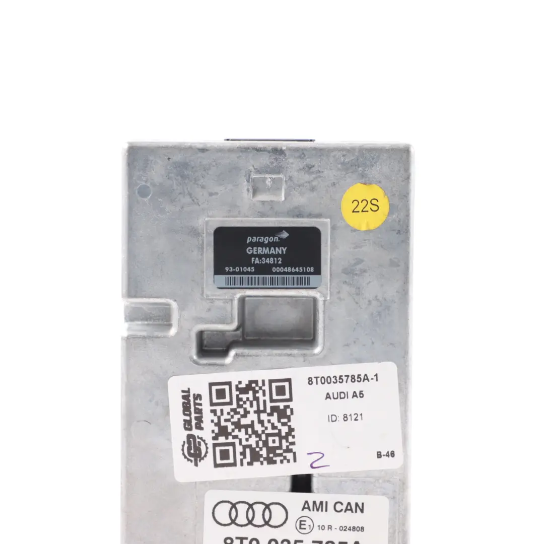 Audi A5 8T MMI Multimedia Interface Unit Module Control ECU - SKU 8T0035785A-1 - Part number 8T0035785A