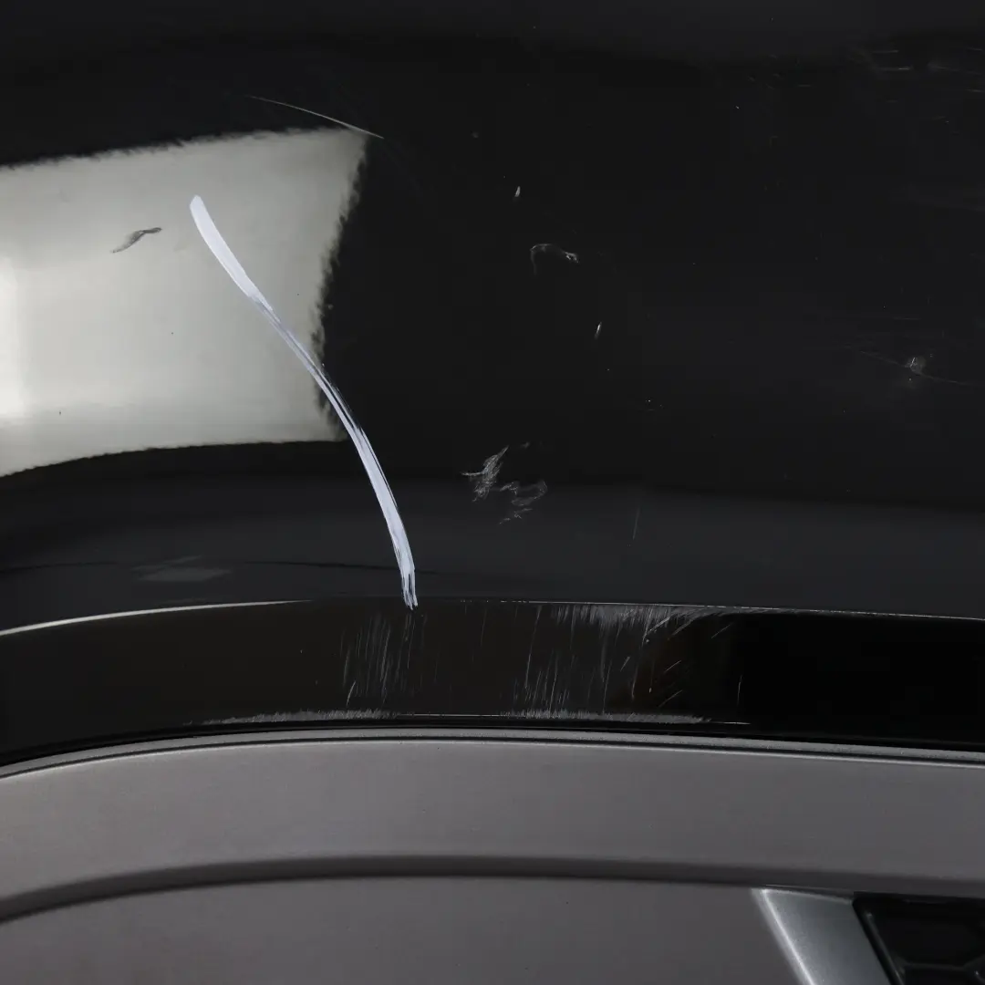 Audi A5 S5 8T Rear Bumper Trim Panel Covering Brilliant Black Metallic - Y9B - SKU 8T0807303C-BBL1 - Part number 8T0807303C