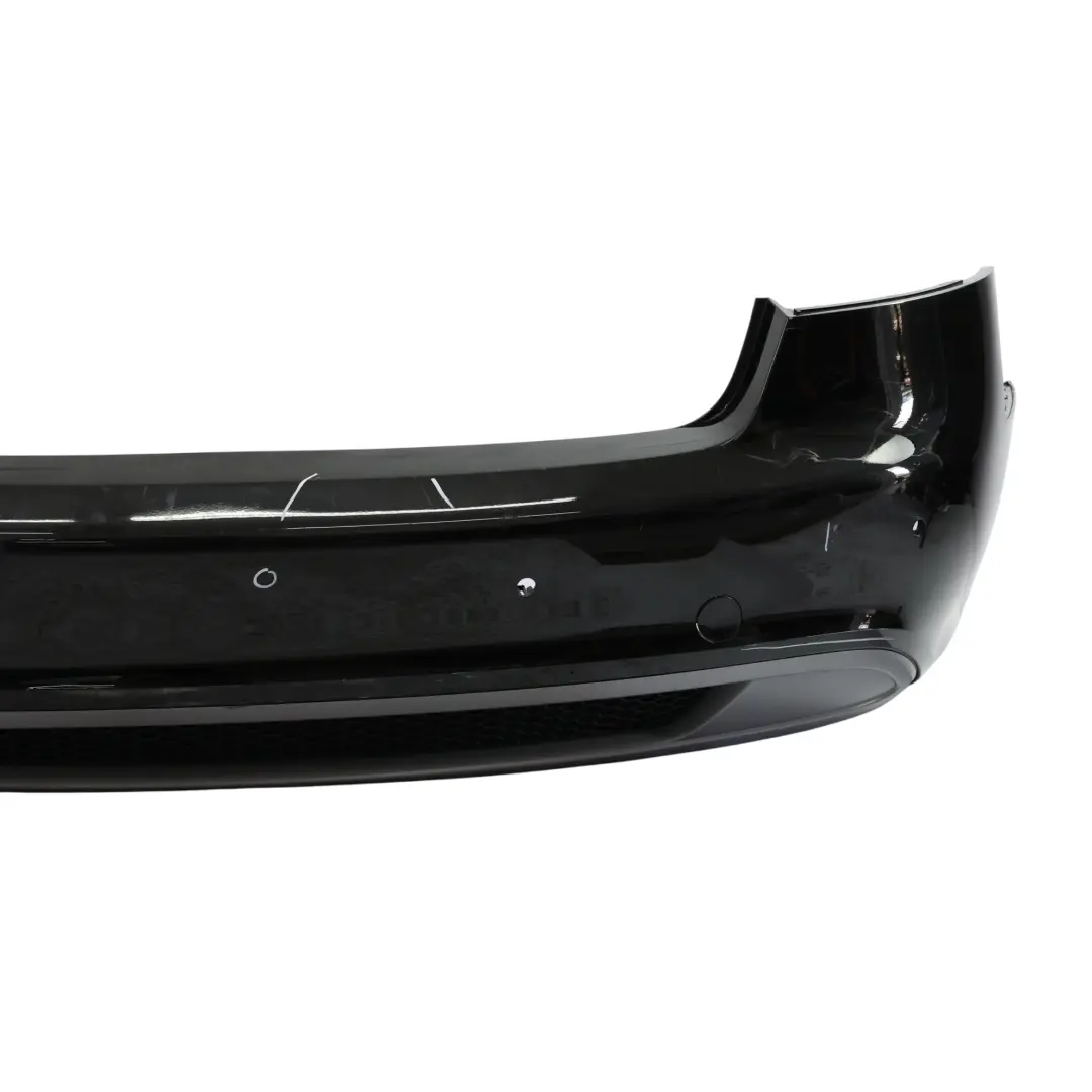 Audi A5 S5 8T Rear Bumper Trim Panel Covering Brilliant Black Metallic - Y9B - SKU 8T0807303C-BBL1 - Part number 8T0807303C