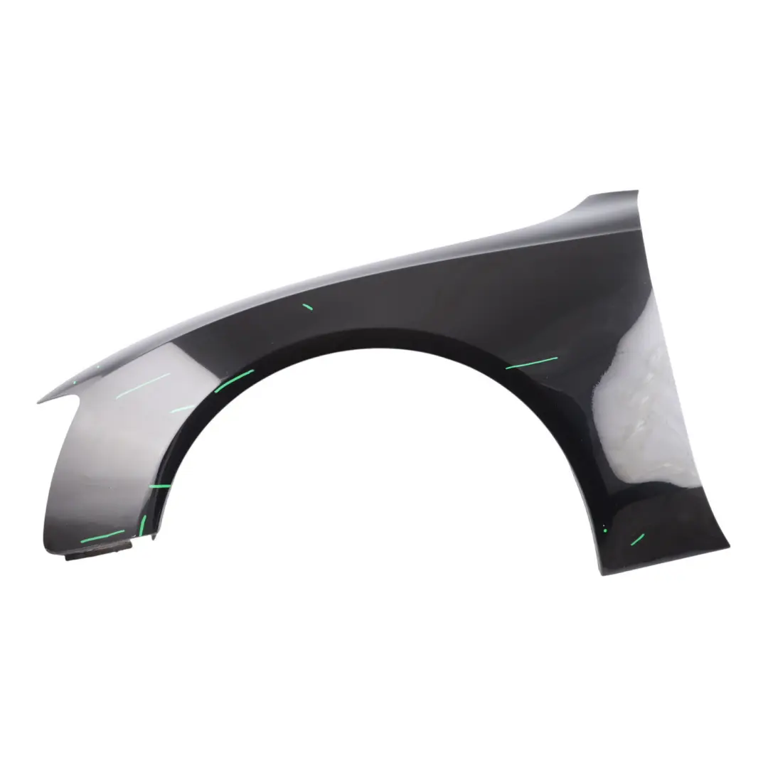 Side Panel Front Left N/S Wing Fender Brilliant Black Metallic - Y9B to Audi A5 8T with Part number 8T0821105H Audi A5 8T Side Panel Front Left N/S Wing Fender Brilliant Black Metallic - Y9B - SKU 8T0821105H-BBL - Part number 8T0821105H