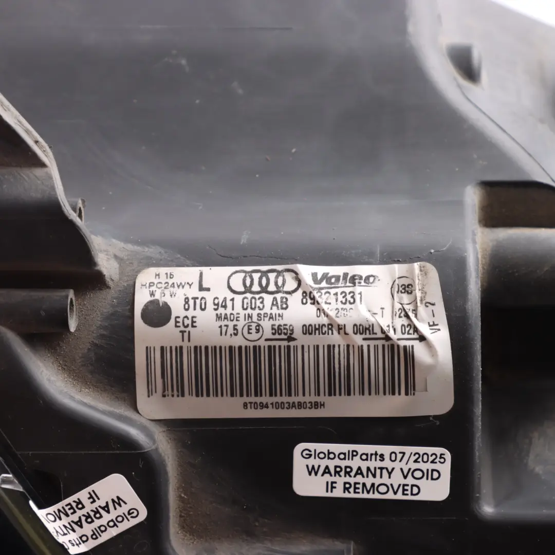Audi A5 8T Headlight Headlamp Lamp Light Front Left N/S - SKU 8T0941003AB - Part number 8T0941003AB