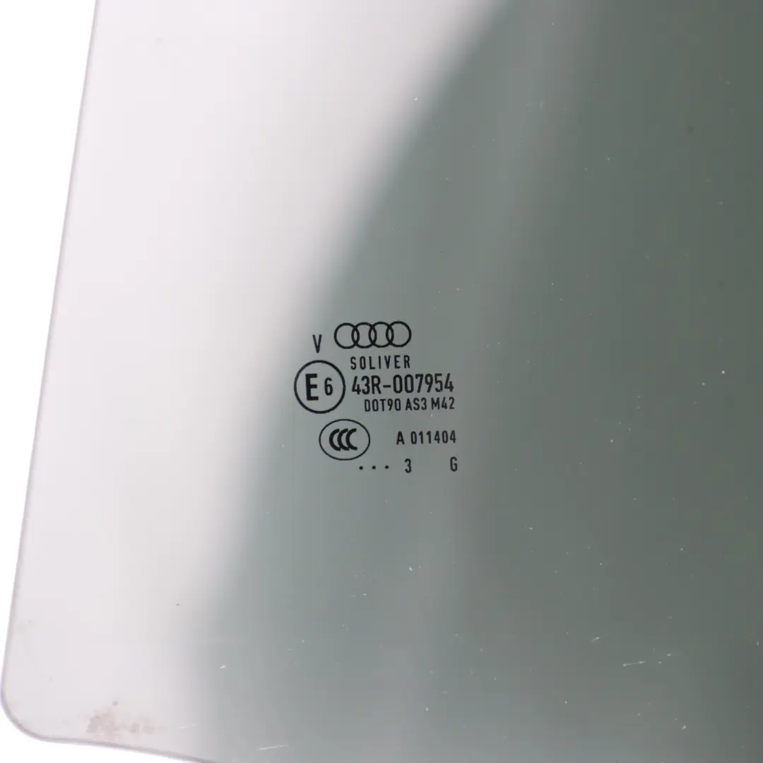 Audi A5 8T Door Side Window Glass Glazing Rear Left N/S AS3 Tinted - SKU 8T8845205C - Part number 8T8845205C