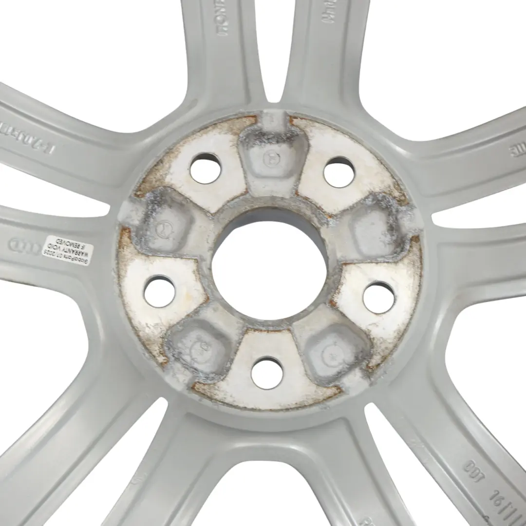 Audi Q3 8U Silver Wheel Alloy Rim 18" 7J ET:43 Double Star Spoke - SKU 8U0601025AJ-2 - Part number 8U0601025AJ