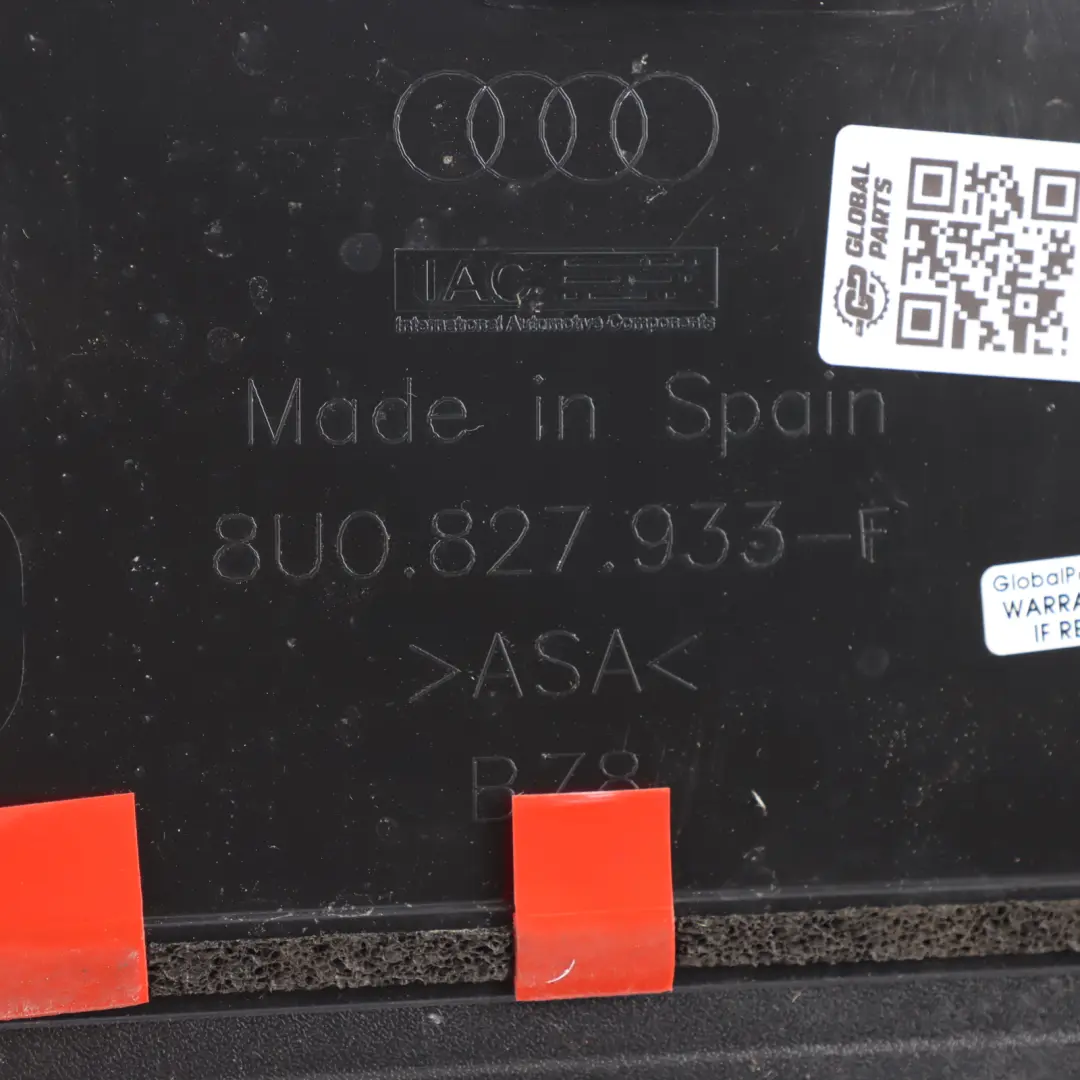 Spoiler Boot Tailgate Panel 8U0827933 Utopia Blue Metallic - X5L to Audi Q3 8U Rear with Part number 8U0827933F Audi Q3 8U Rear Spoiler Boot Tailgate Panel 8U0827933 Utopia Blue Metallic - X5L - SKU 8U0827933F-UBL - Part number 8U0827933F