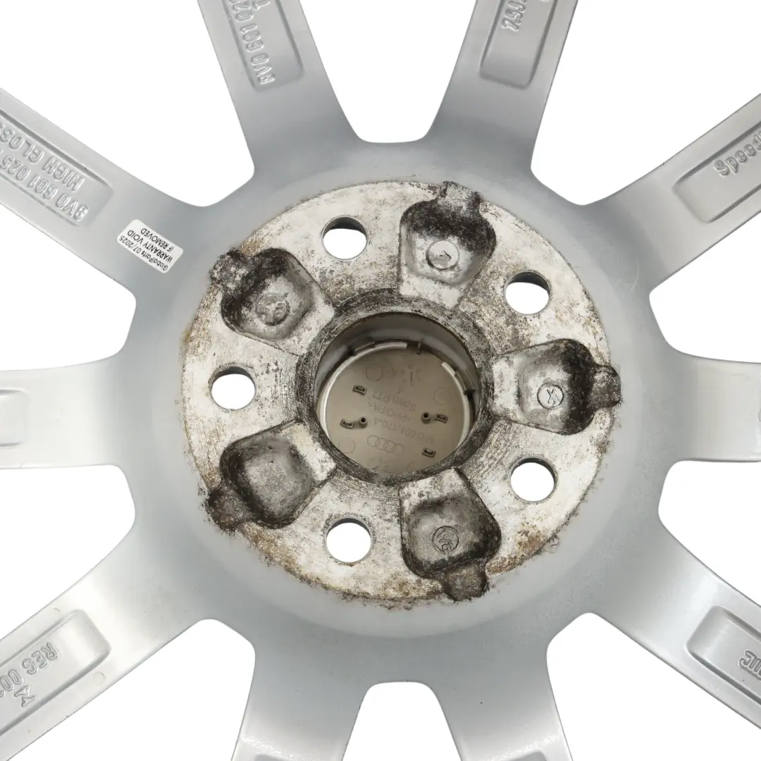 Felga Aluminiowa Srebrna 18" 7.5J ET:51 do Audi A3 S3 8V o numerze 8V0601025AL Audi A3 S3 8V Felga Aluminiowa Srebrna 18" 7.5J ET:51 - SKU 8V0601025AL-1 - Numer Części 8V0601025AL