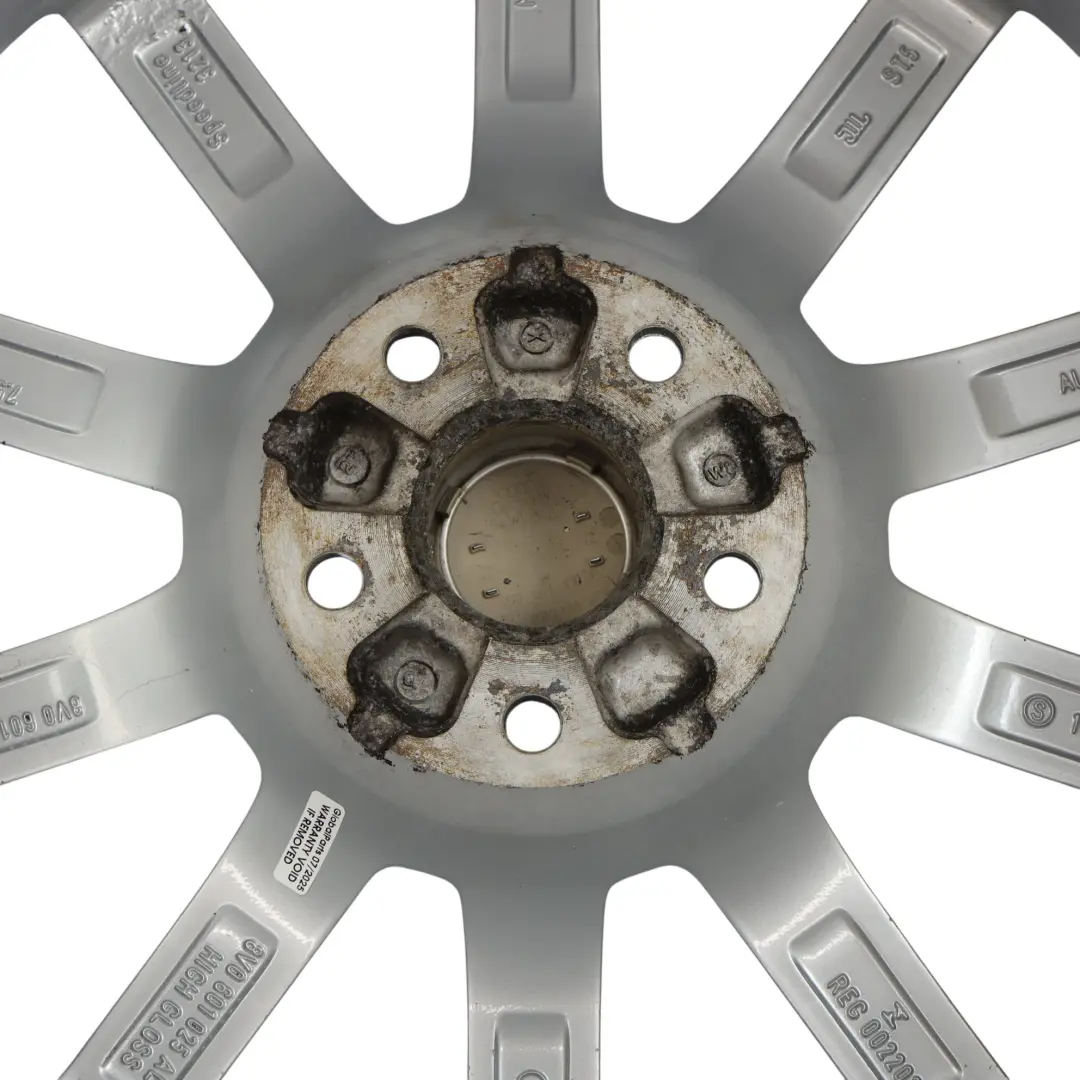 Rim Alloy Silver 18" 7.5J ET:51 to Audi A3 S3 8V Wheel with Part number 8V0601025AL Audi A3 S3 8V Wheel Rim Alloy Silver 18" 7.5J ET:51 - SKU 8V0601025AL-3 - Part number 8V0601025AL