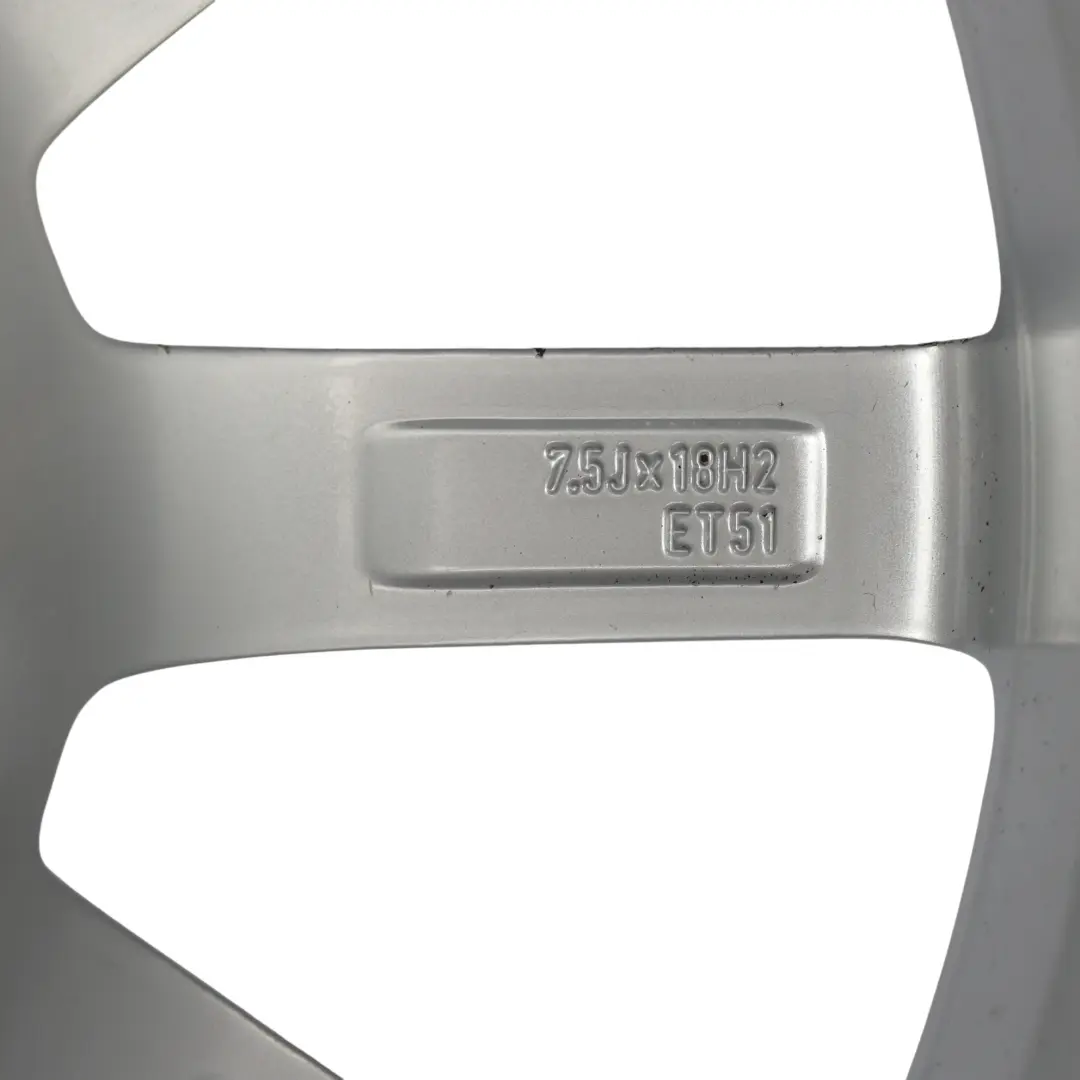 Audi A3 S3 8V Wheel Rim Alloy Silver 18" 7.5J ET:51 - SKU 8V0601025AL-3 - Part number 8V0601025AL