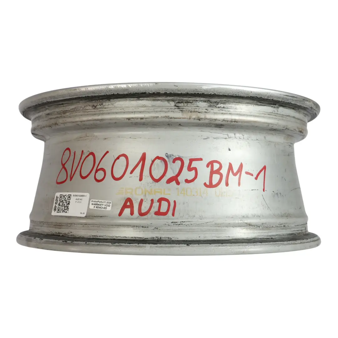 Rim Alloy Silver 16" 6.5J ET46 to Audi A3 8V Wheel with Part number 8V0601025BM Audi A3 8V Wheel Rim Alloy Silver 16" 6.5J ET46 - SKU 8V0601025BM-1 - Part number 8V0601025BM
