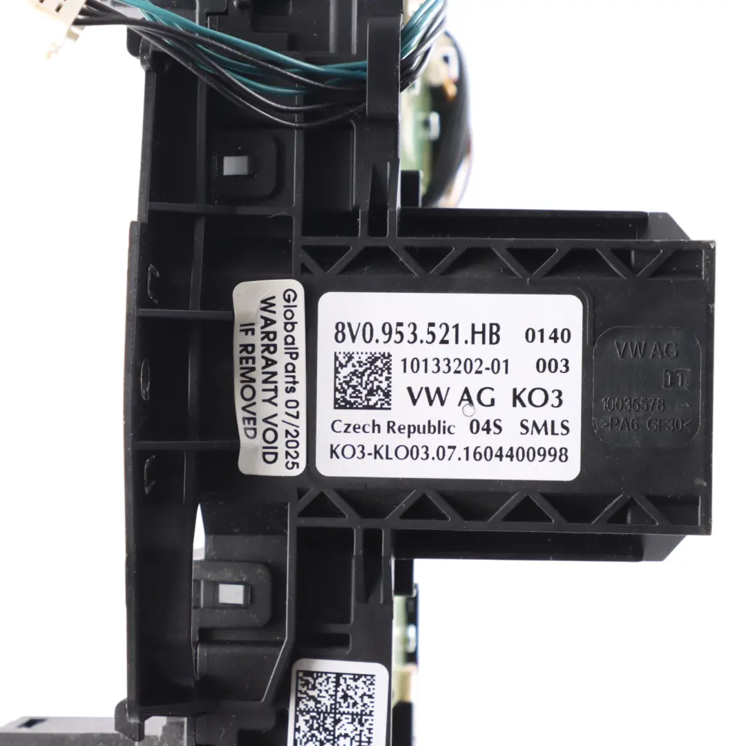 Audi A3 8V Steering Column Switch Cluster Wiper Stalk Cruise Control - SKU 8V0953502AH - Part number 8V0953502AH