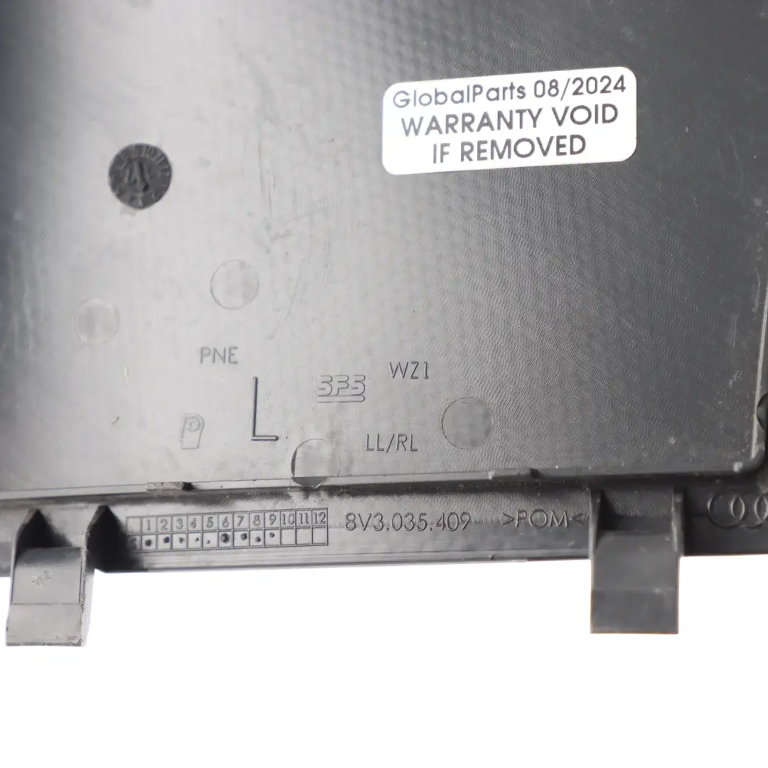Front Tür Karte Lautsprecher Abdeckung Links Schwarz für Audi A3 S3 8V mit Teilenummer 8V3035409 Audi A3 S3 8V Front Tür Karte Lautsprecher Abdeckung Links Schwarz - SKU 8V3035409-2 - Teilenummer 8V3035409