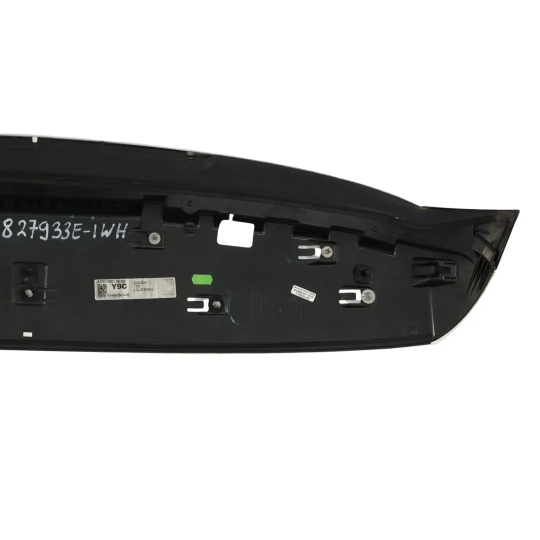 Audi A3 8V Rear Spoiler Boot Tailgate Trunk Lid Trim Panel Ibis White - Y9C - SKU 8V3827933E-IWH - Part number 8V3827933E