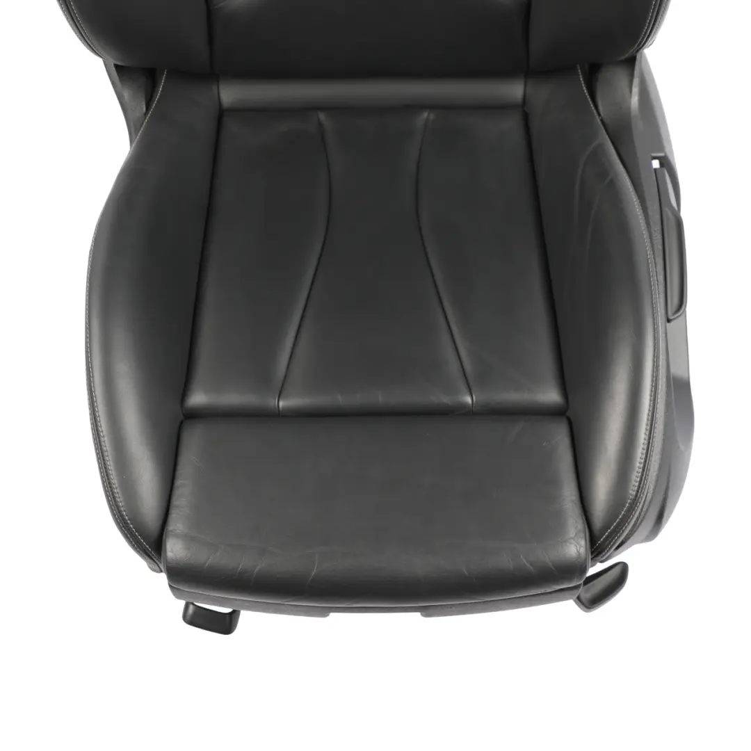 Audi A3 S3 8V 3 Door Seat Front Heated Leather Soul Black Silver Left N/S - SKU 8V3881805M-2 - Part number 8V3881805M