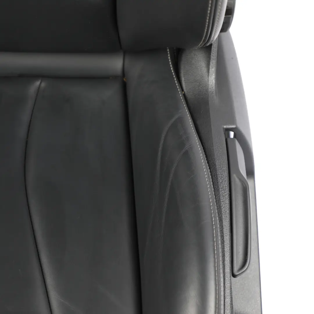 Audi A3 S3 8V 3 Door Seat Front Heated Leather Soul Black Silver Left N/S - SKU 8V3881805M-2 - Part number 8V3881805M