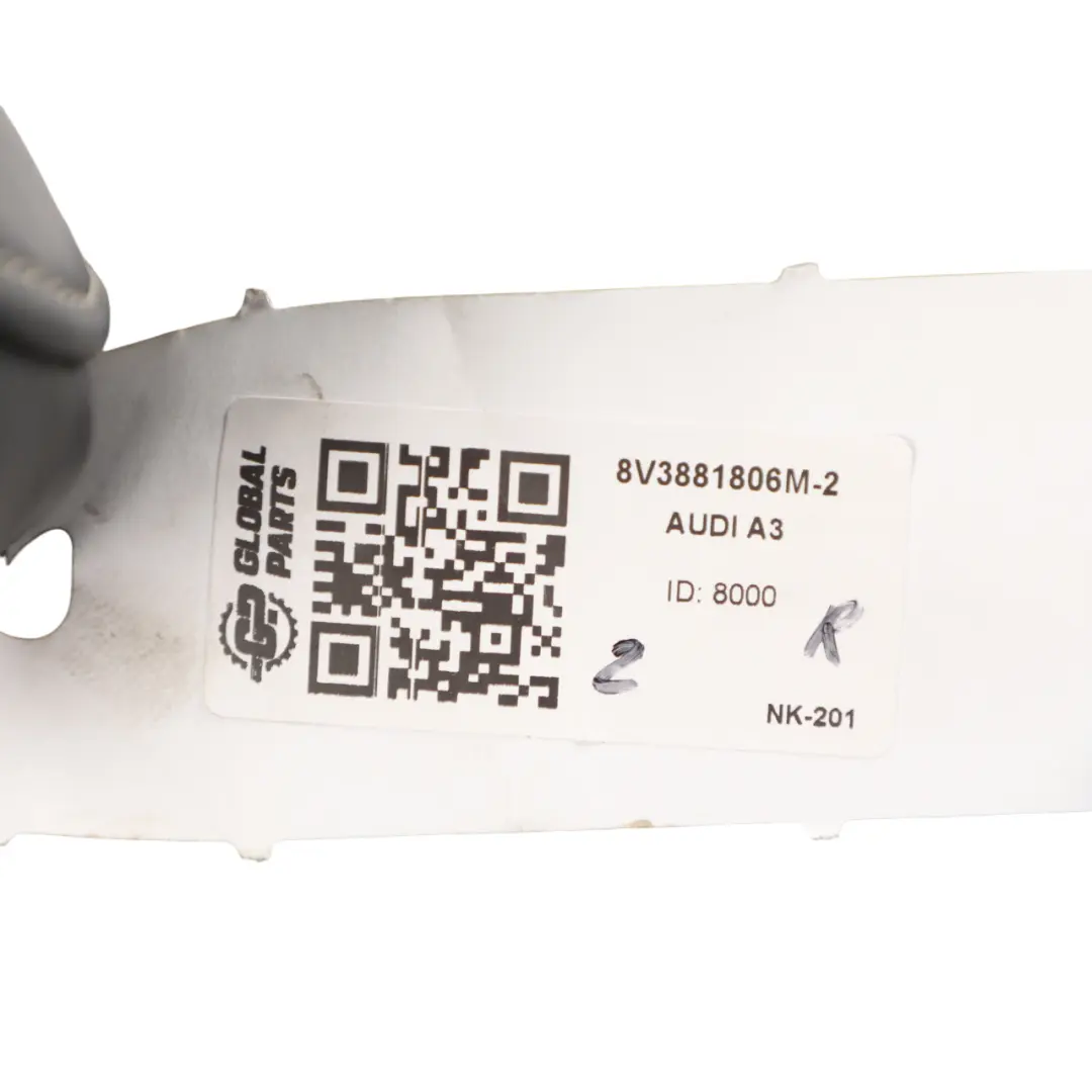 Door Seat Front Right O/S Heated Leather Black Dark Silver to Audi A3 S3 8V 3 with Part number 8V3881806M Audi A3 S3 8V 3 Door Seat Front Right O/S Heated Leather Black Dark Silver - SKU 8V3881806M-3 - Part number 8V3881806M