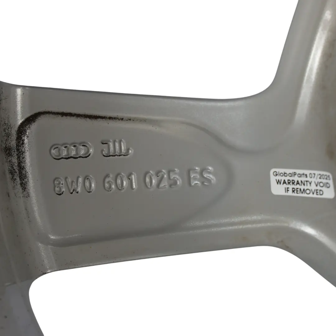 Audi A4 B9 Wheel Rim Alloy Silver 19" 8,5J ET:40 - SKU 8W0601025ES-2 - Part number 8W0601025ES