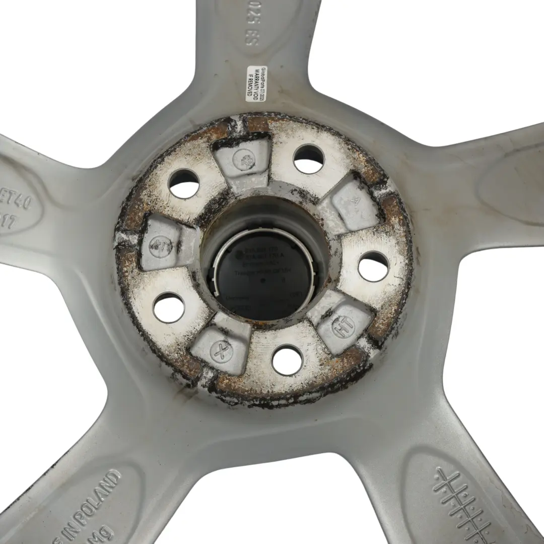 Audi A4 B9 Wheel Rim Alloy Silver 19" 8,5J ET:40 - SKU 8W0601025ES-3 - Part number 8W0601025ES