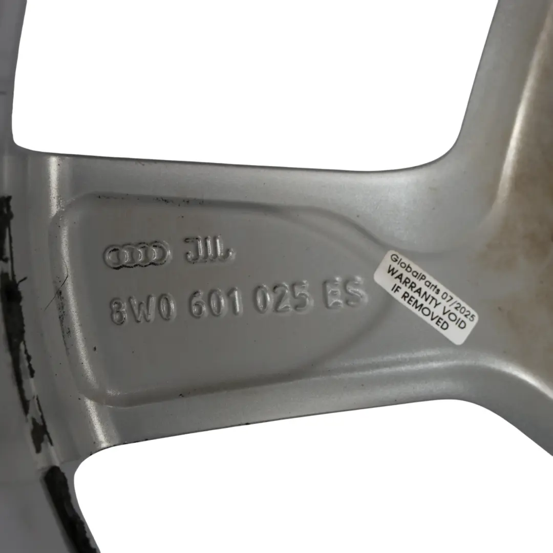 Alloy Rim Silver 19" 8,5J ET:40 to Audi A4 B9 Wheel with Part number 8W0601025ES Audi A4 B9 Wheel Alloy Rim Silver 19" 8,5J ET:40 - SKU 8W0601025ES-4 - Part number 8W0601025ES